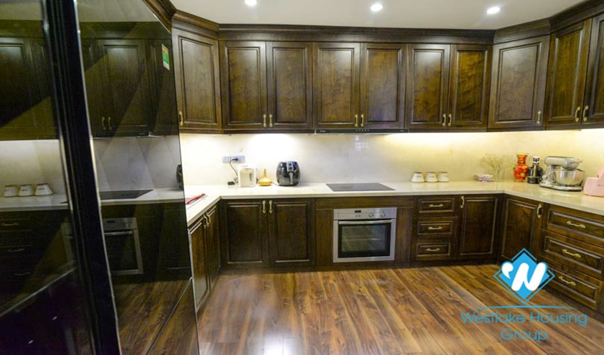 Nice design apartment with 4 bedrooms for rent in Ciputra, Ha Noi